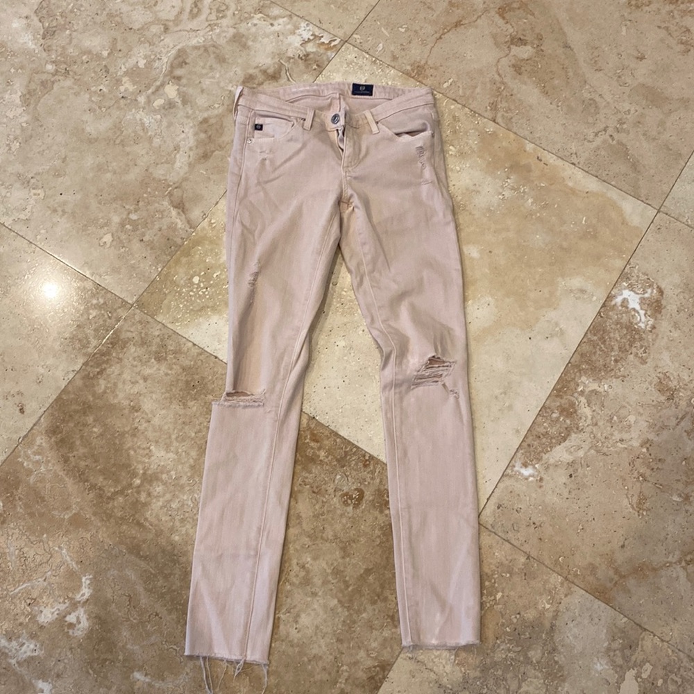 A Goldie, pale pink, jeans size 24